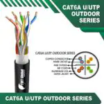 Cat6a 23awg 4 twisted pair U-UTP Network Cable 305m