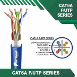 Cat6a f utp 6axx6m LSZH Cable 23 awg 4 pair 305m cat6a limit & Cat6a Network Cable f-UTP LSZH 305m Cat6a f utp cable 6axx2b LSZH 23 awg 4 pair 305m Cat6a 23awg 4 twisted pair F-UTP cable 305m LSZH cat6a f utp 23 awg 4 twisted pair cable 305m LSZH