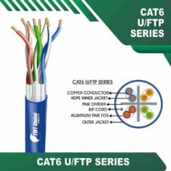 Cat6 uftp 6x336MPX PVC Cable 23 awg 4 pair 305m 23awg cat6 4 twisted pair U-FTP Network Cable 305m cat6 23awg 4 twisted pair U-FTP Network Cable 305m