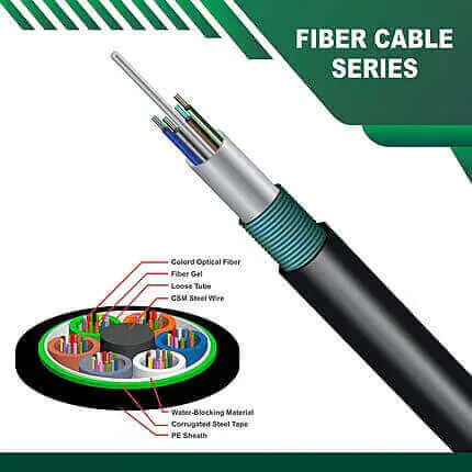 fiber optic cable Multi Core single mode Armored 96core G652D