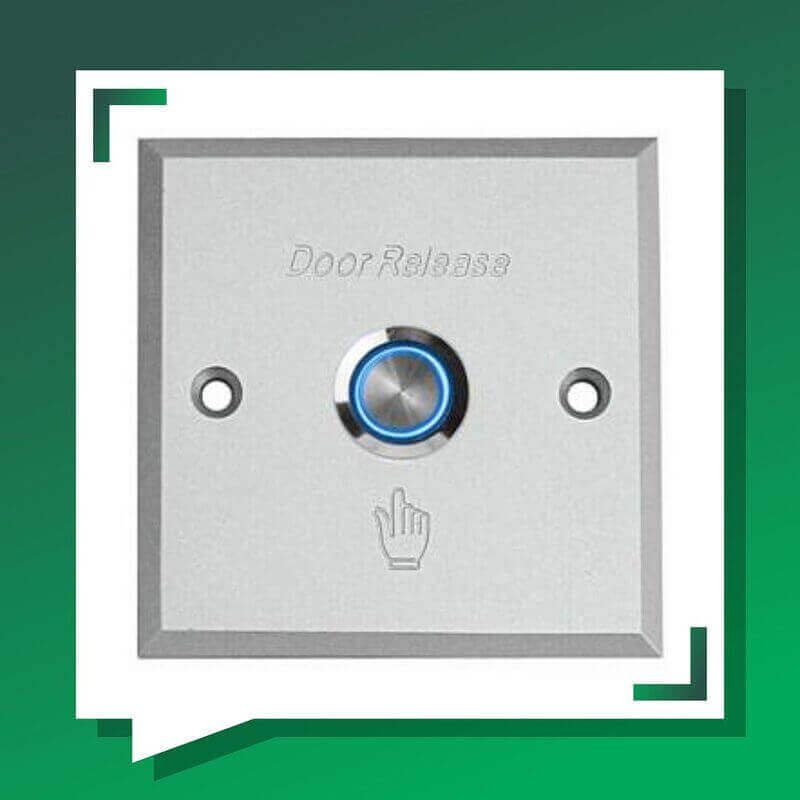 Push button door exit