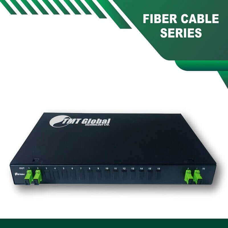 Fiber optic SC APC Splitter 2X2 Rack Mounted Fiber Splitter SC-APC Rack Mounted 2X2