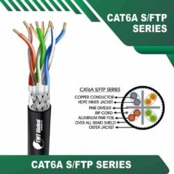 Cat6a s ftp Outdoor cable 6A536MKK PE 23 awg 4 pair 305m Cat6a s ftp Outdoor cable 6A532BKK PE 23 awg 4 pair 305m Cat6a 23awg 4 twisted pair S-FTP Network Cable 305m LSZH