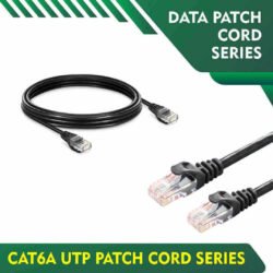 Cat6a utp 6A4PBKXX Black Patch cord 24 awg Cat6a utp 6A3PMKXX Black Patch cord Cat6a utp Black Patch cord 23 awg cat6a 23awg utp patch cord series 0.15 meter - BLACK