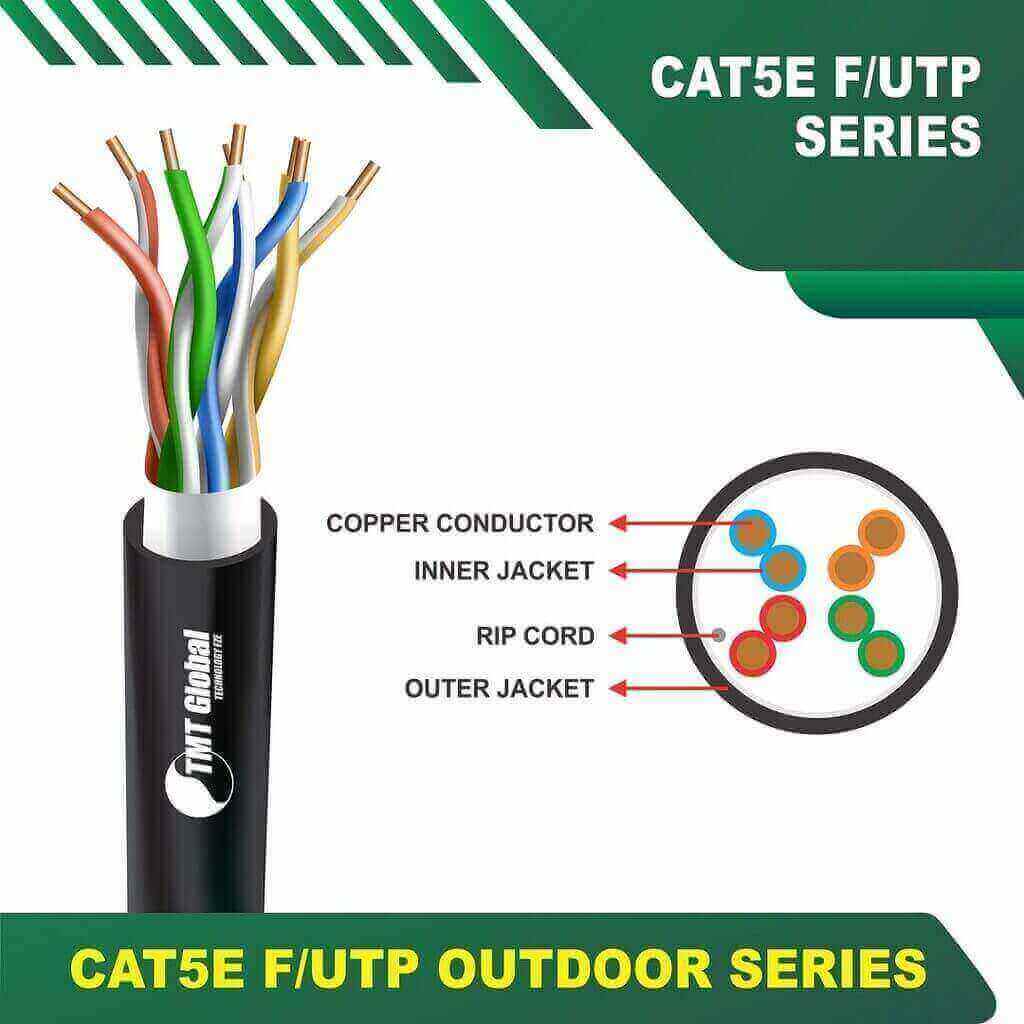 Cat5e F utp 5xxx8B PE Outdoor Cable 24 awg 4 pair 305m Cat5e f utp 5xxx5B pe Outdoor Cable 24 awg 4 pair 305m Cat5e f utp 5xxxzm PE Outdoor Cable 23 awg 4 pair 305m