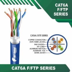 Cat6a 23awg 4 twisted pair F FTP Network Cable 305m 23AWG 4PAIR CAT6A F/FTP CABLE 305M