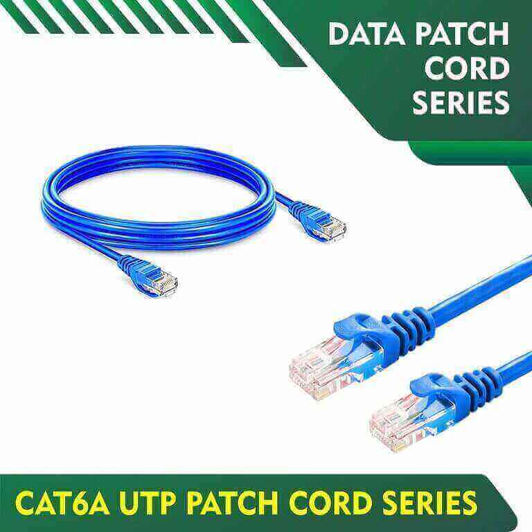 cat6a utp patch cord series 24AWG BC 40 meter cat6a 24awg utp patch cord series 30 meter 20m cat6 patch utp data patch cord 23awg