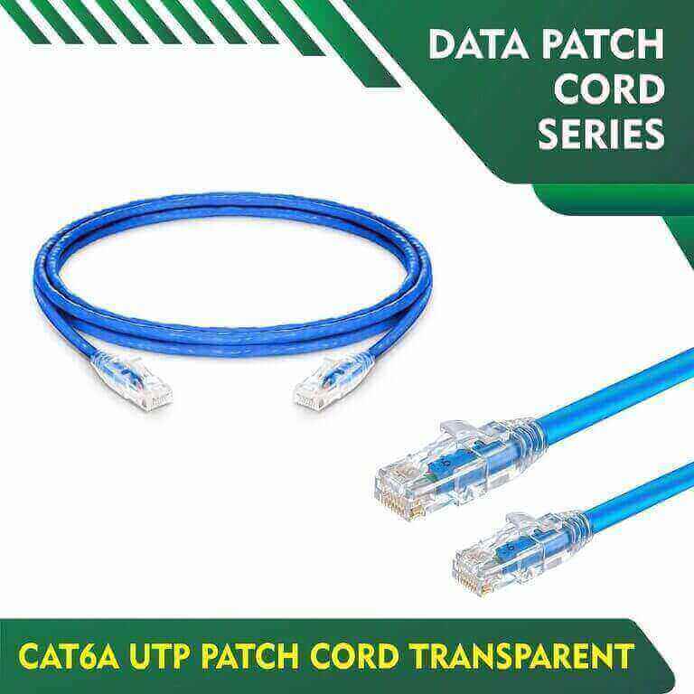 cat6a utp patch cord series 23AWG Transparent 40M