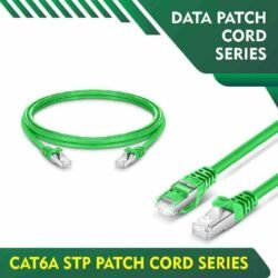 Cat6a stp 6A3SBNXX Green Patch cord Cat6a stp 6A4SBNXX Green Patch cord Cat6a stp 6A3SMNXX Green Patch cord cat6a 23awg bc stp patch cord series 0.15 meter
