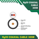 RG59 Coaxial Cable with 2core 1.5mm power cable 305m