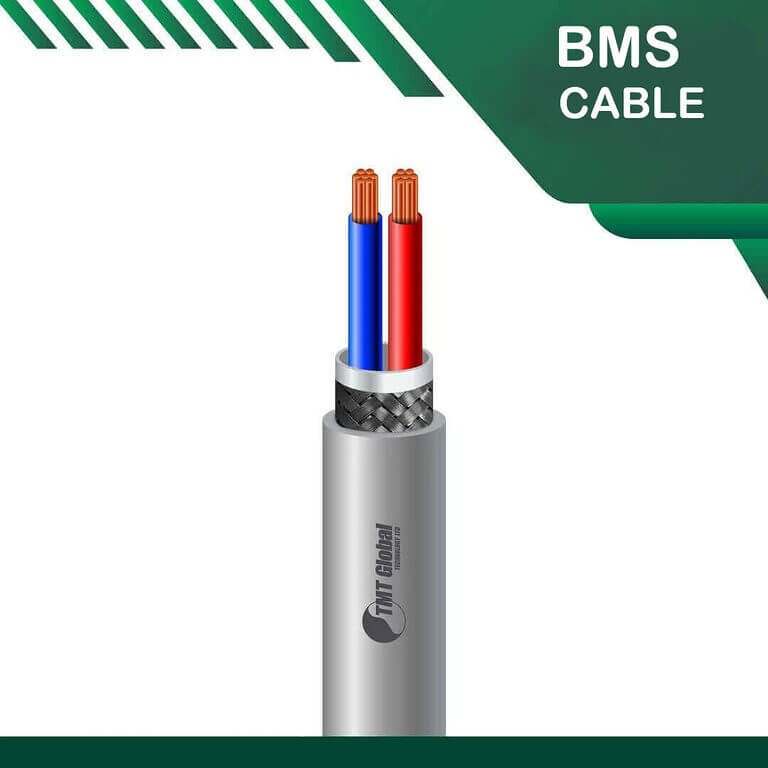 Home 2 2 core BMS cable braid shielded 16 to 24 awg 305m