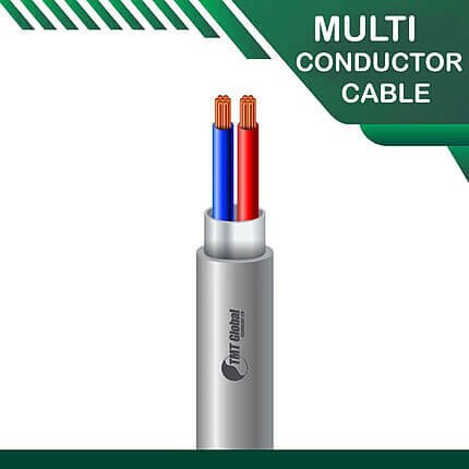 2 core Multi conductor cable shielded 16 to 24 awg 305m