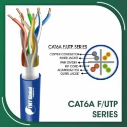 Cat6a f utp cable lszh 23 awg 4 pair 305m 6axx7b