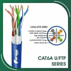 Cat6a u ftp cable 6A332BXX PVC 23 awg 4 pair 305m cat6a u/ftp blue ethernet cable 23 awg 4 twisted pair lszh 305m