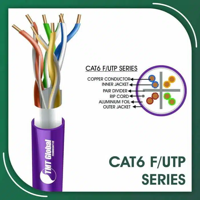 500ft Cat6 Solid CCA Ethernet Cable - Blue/Black, UTP - View #3