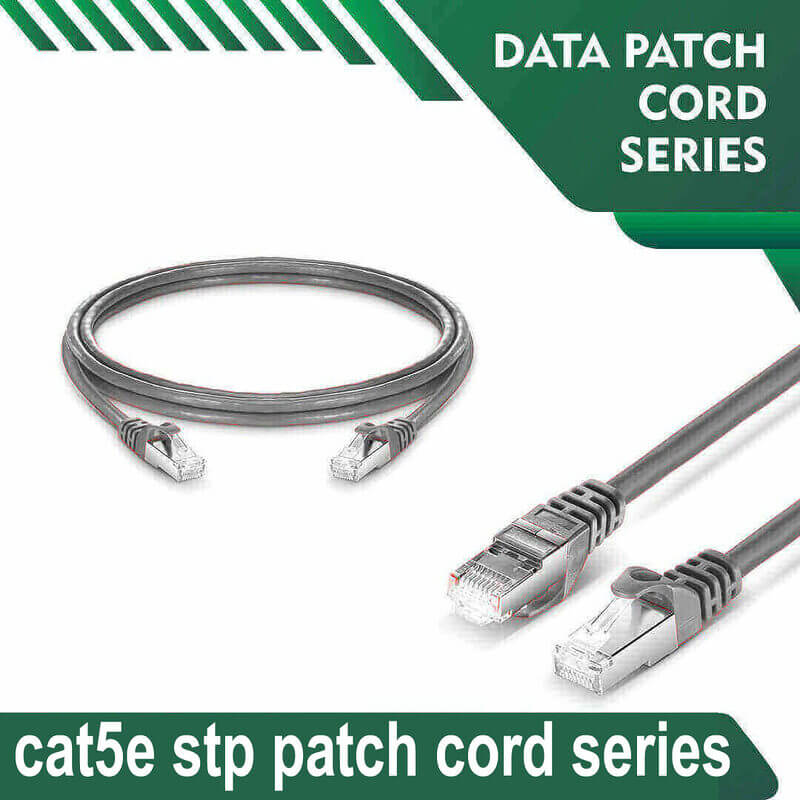Cat5e stp 5X4SBGXX Grey Patch cord 24 awg Cat5e stp 5X4SMGXX Grey Patch cord 24 awg