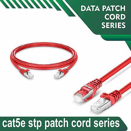 Cat5e stp 5X4SBRXX Red Patch cord 24 awg Cat5e stp 5X4SMRXX Red Patch cord 24 awg
