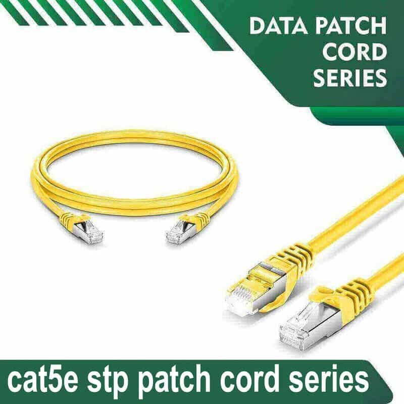Cat5e stp 5X4SBYXX Yellow Patch cord Cat5e stp 5X4SMYXX Yellow Patch cord