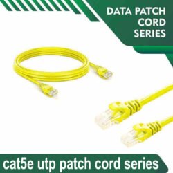 Cat5e utp 5X4PBYXX Yellow Patch cord Cat5e utp 5X4PMYXX Yellow Patch cord 24 awg 0.06cm-100 meter