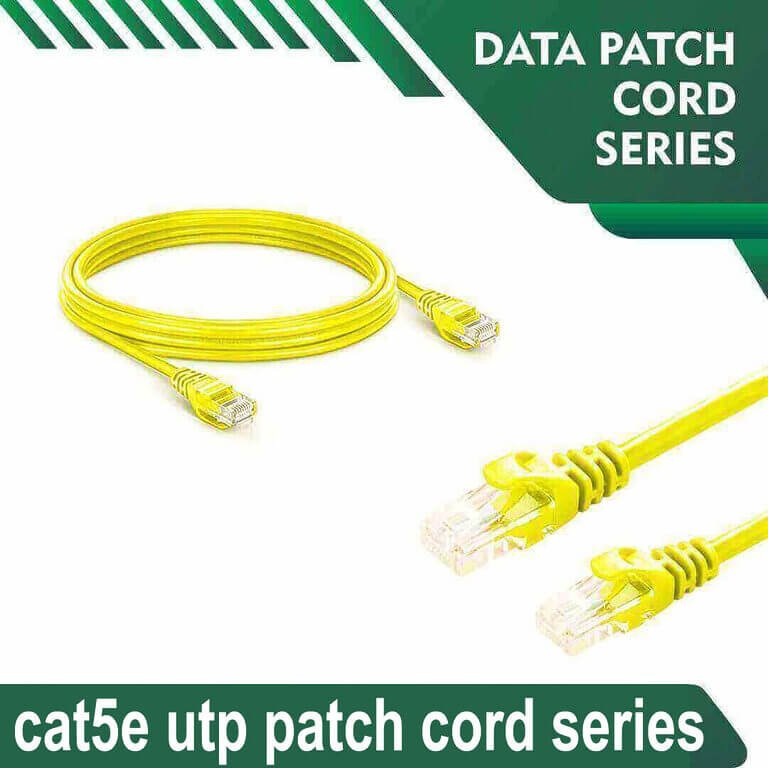 Home 10 Cat5e utp 5X4PBYXX Yellow Patch cord Cat5e utp 5X4PMYXX Yellow Patch cord 24 awg 0.06cm-100 meter