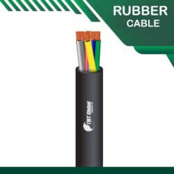 6 core Rubber cable outdoor 16 to 24 awg 305m