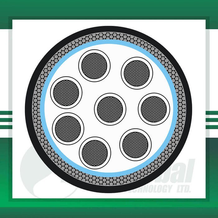 8 core control cable PVC 10 to 24 awg 305m