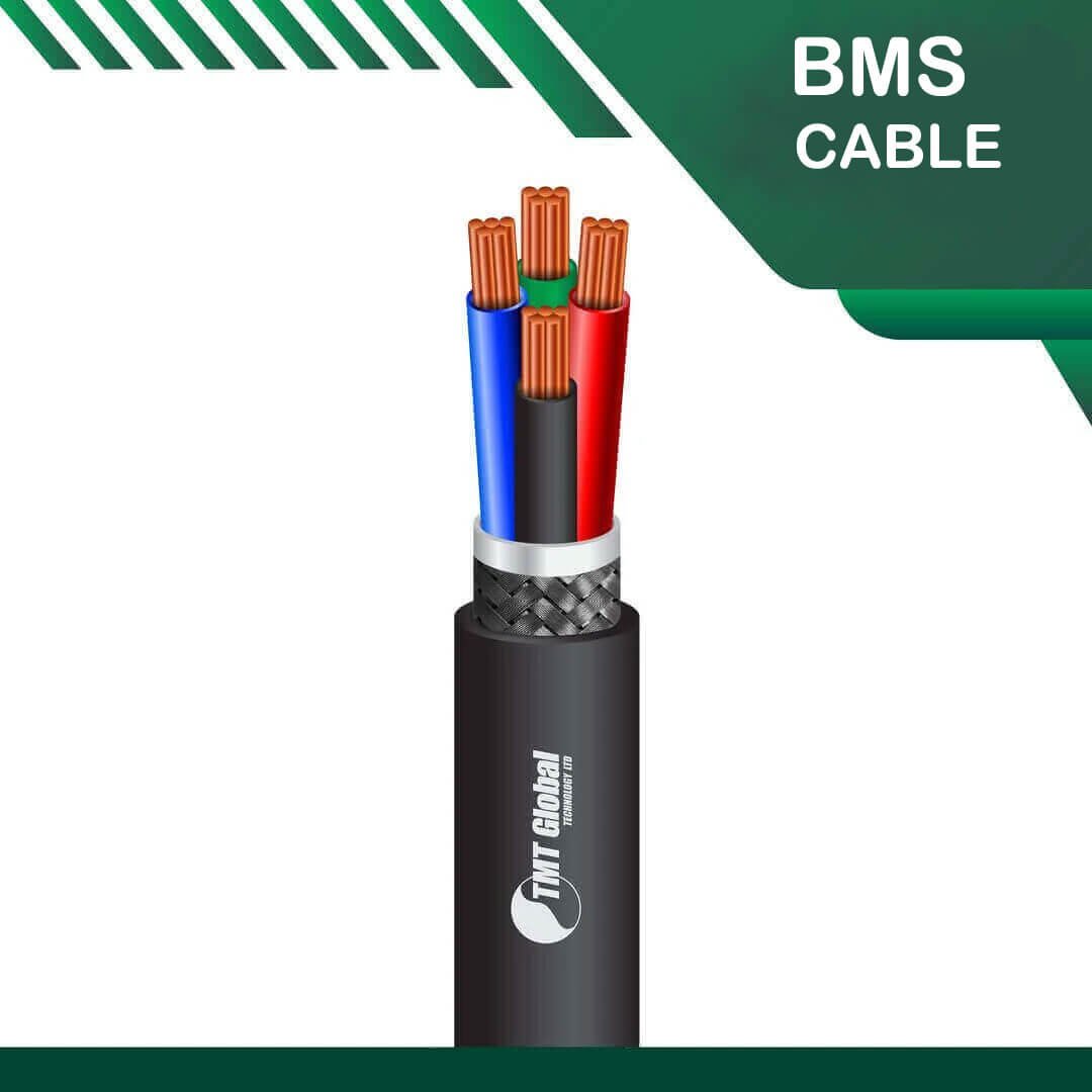 BMS-CABLE-4-CORE-6 4 core BMS cable braid shielded PE outdoor 16 to 24 awg 305m