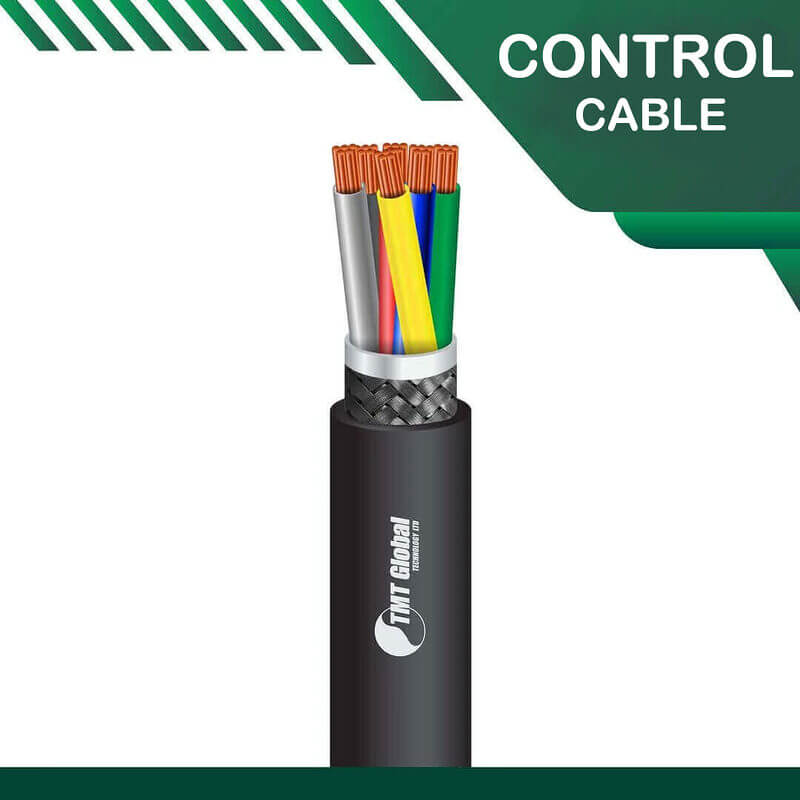 6 core control cable braid shielded PE outdoor 10 to 24 awg 305m