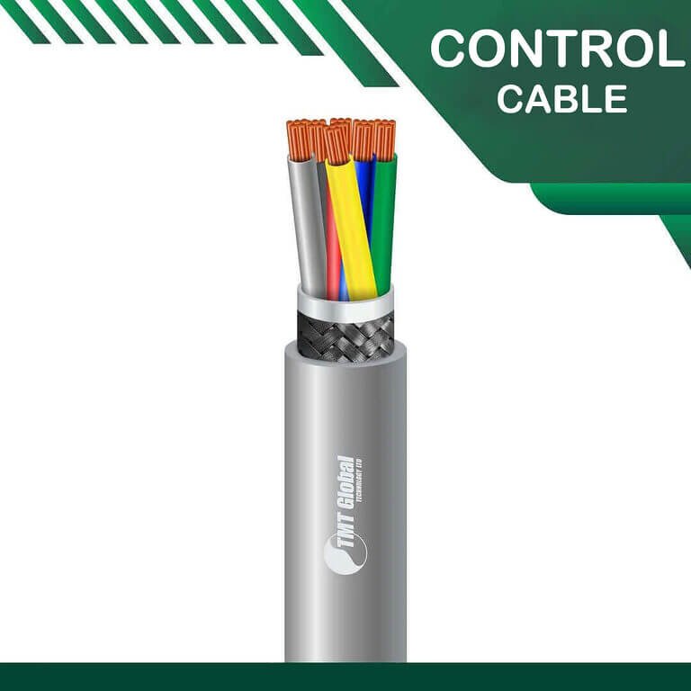 6 core control cable braid shielded pvc 10 to 24 awg 305m