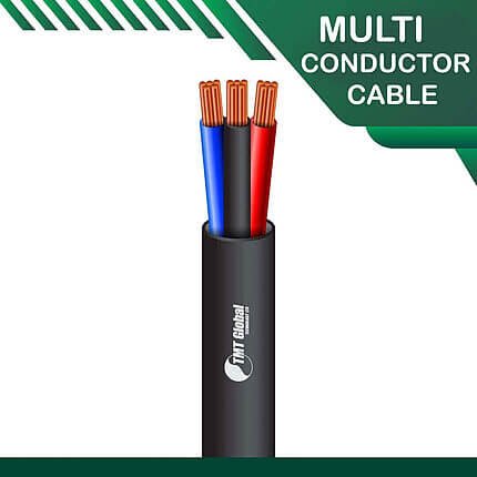 3 core Multi conductor cable outdoor 16 to 24 awg 305m