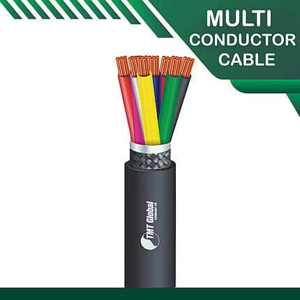 8 core Multi conductor cable PE braid shielded outdoor 16 to 24 awg 305m