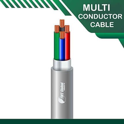 4 core Multi conductor cable shielded 16 to 24 awg 305m