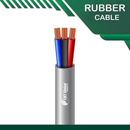 3 core Rubber cable 16 to 24 awg 305m