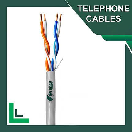 CAT3 UTP 24 AWG 2 Pair Telephone Cable TMT-GLOBAL-2-PAIR-TELEPHONE