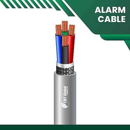4 core Alarm cable braid shielded 16 to 24 awg 305m