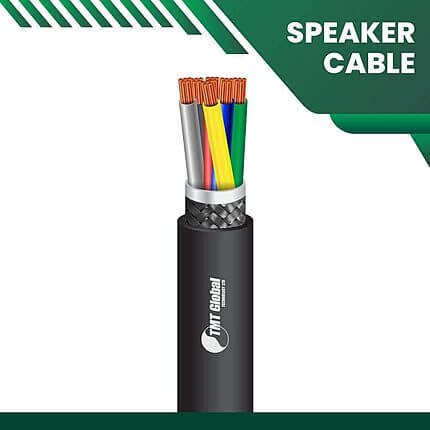 6 core Speaker cable braid shielded PE outdoor 10 to 20 awg 305m