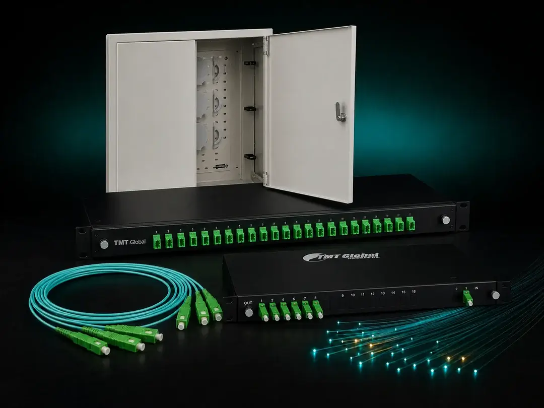 TMT Global fibre optic cables patch cords adapters and fibre connectivity