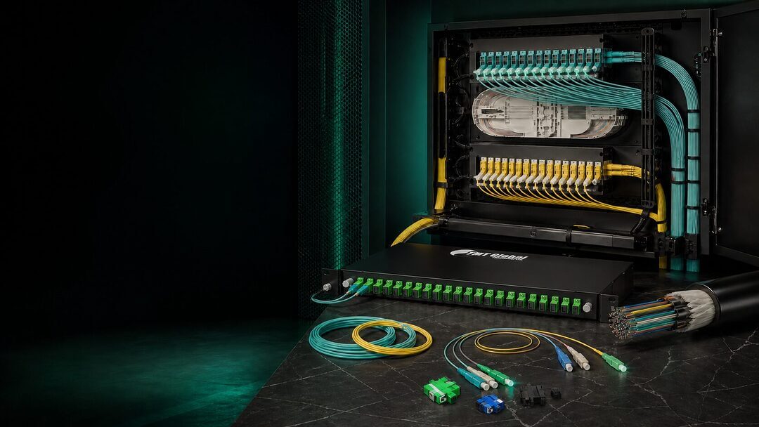 Fibre optic cables, patch cords and fibre distribution products