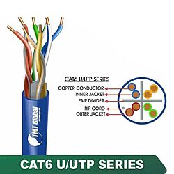 CAT6 U/UTP LSZH Network Cable 23 AWG 4 Pair 305 m – 6X132BLX Series