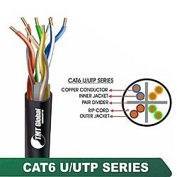 CAT6 U/UTP PE Outdoor Network Cable 23 AWG 4 Pair 305 m – 6X136MOK