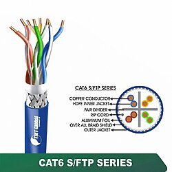 CAT6 SF/UTP PVC Network Cable 23 AWG 4 Pair 305 m – 6X735BPX Series