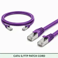 Cat6 S/FTP 6X3SBSLXXX Series | 23 AWG Network Patch Cord violet color