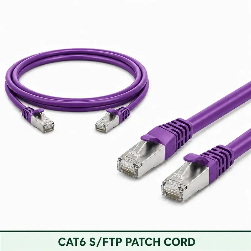 Cat6 S/FTP 6X3SBSLXXX Series | 23 AWG Network Patch Cord violet color