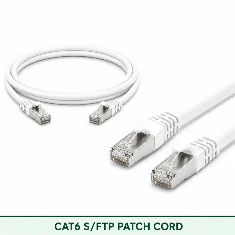 Cat6 S/FTP 6X3SMSLXXX Series | 23 AWG Network Patch Cord white color