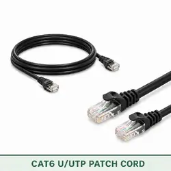 Cat6 U/UTP 6X3PMUOKXX Series | 23 AWG Outdoor Network Patch Cord black color