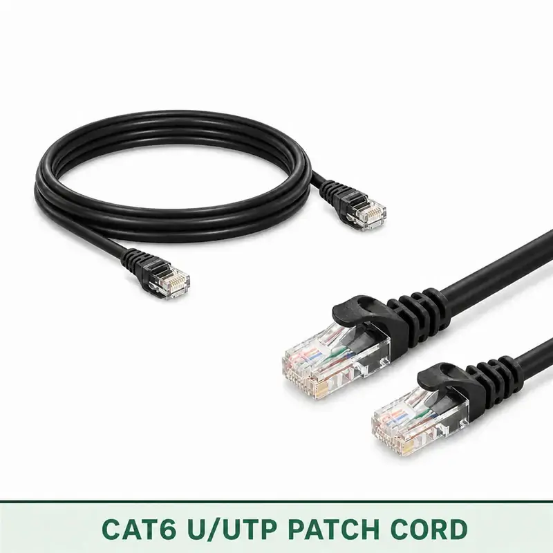 Cat6 U/UTP 6X3PMUOKXX Series | 23 AWG Outdoor Network Patch Cord black color