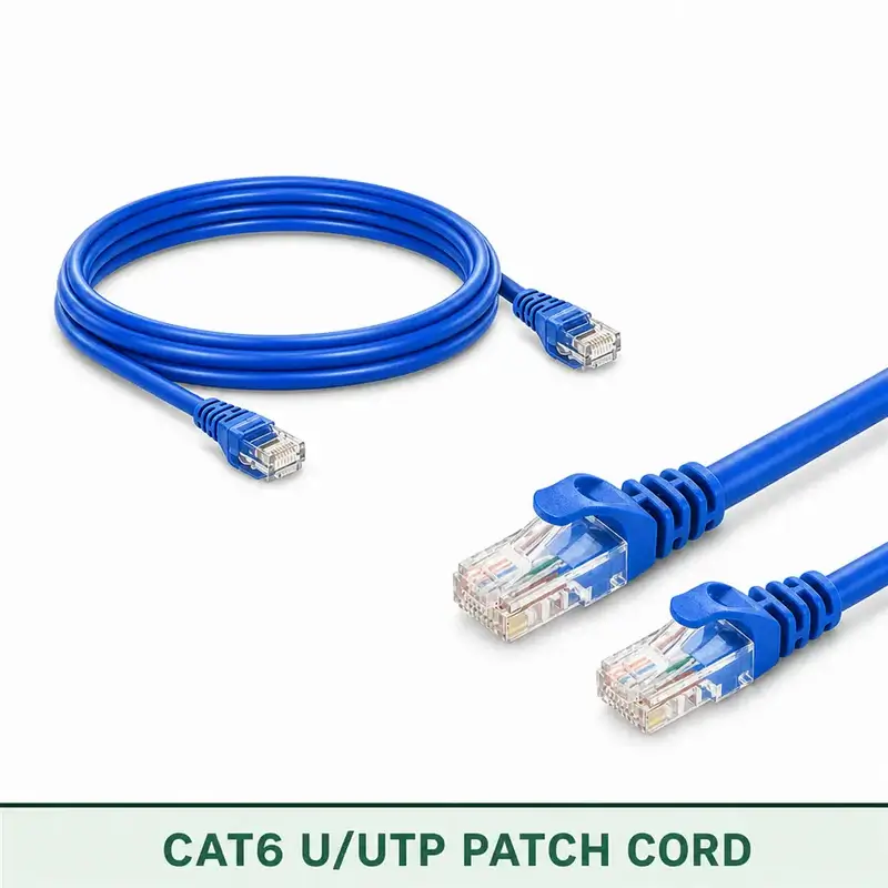 Cat6 U/UTP 6X3PMULXXX Series | 23 AWG Network Patch Cord blue color