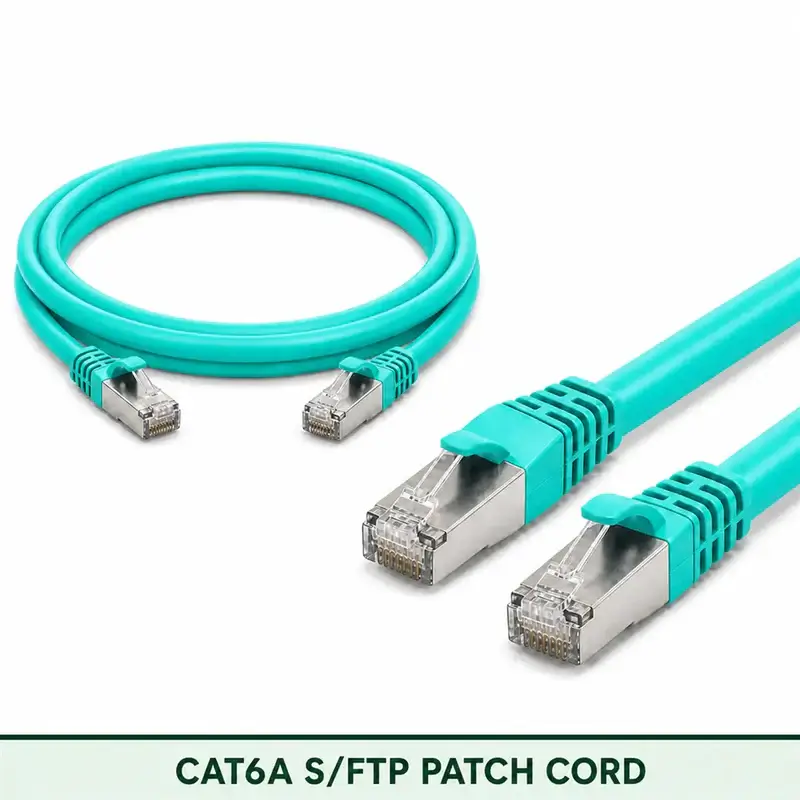 Cat6A S/FTP 6A3SBSLXXX Series | 23 AWG Network Patch Cord aqua color