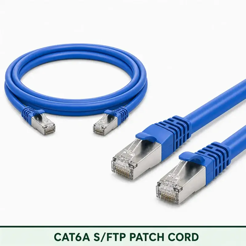 Cat6A S/FTP 6A3SMSLXXX Series | 23 AWG Network Patch Cord blue color
