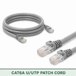 Cat6A U/UTP 6A3PBULXXX Series | 23 AWG Network Patch Cord grey color